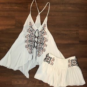 Free People set - flowy tank with shorts